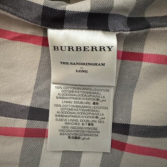 Burberry Sandringham long trench coat women Small *Missing Belt* - Picture 8 of 13
